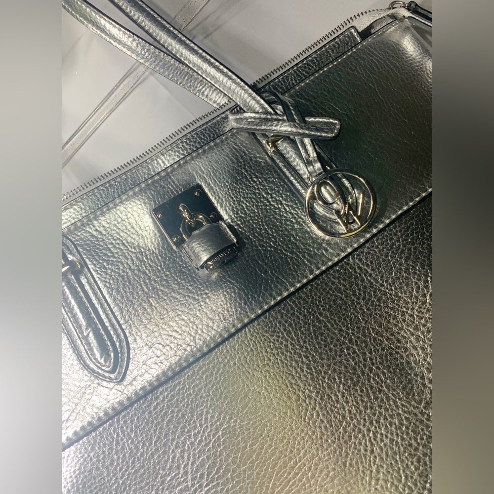 Silver Metallic Nine West Bag